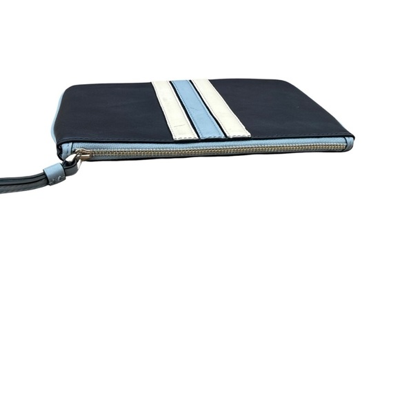 Coach Navy Blue Leather Wristlet - Picture 6 of 13